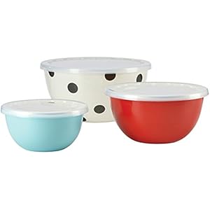 KSNY All in Good Taste Metal Serve and Store, Stainless, Set of 3