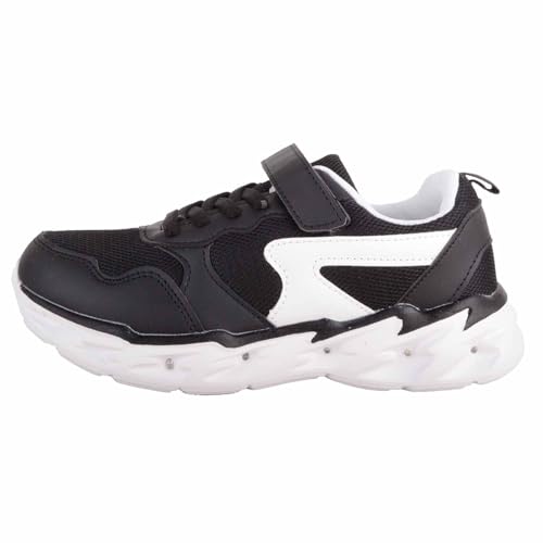 Baskets de sport pour enfants légères bicolores à lumières LED