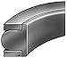 Seal Type T-Seal, For Bore Dia. 3 1/2 in, Seal Material NitrilePiston T-Seal,2040-2JAX8