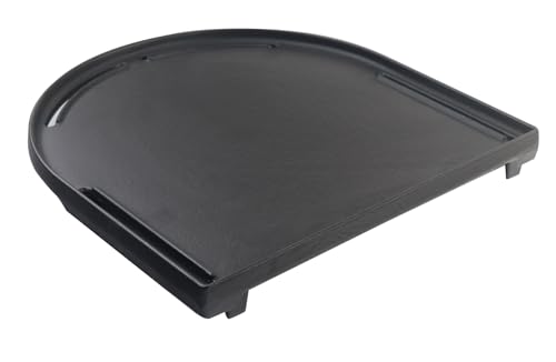 Derurizy Cast Iron Half Grill Griddle Replacement for Coleman Roadtrip Swaptop Grills LX LXE LXX, Non-Stick Flat Grill Cooking Griddle Pan Accessories, 1 Pack