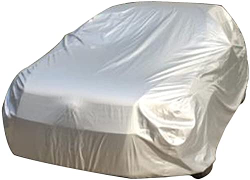 logei Funda para Coche Lona para Coche Funda Coche Exterior Cubre Coches Cubierta de Coche Impermeable y Resistente, 457 x 165 x 120cm, Plata