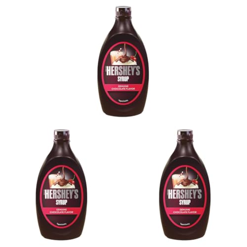 Image of HERSHEY'S Chocolate Flavored Syrup | Delicious Chocolate Flavor | 1.3 kg Bottle, Liquid (Pack of 3)