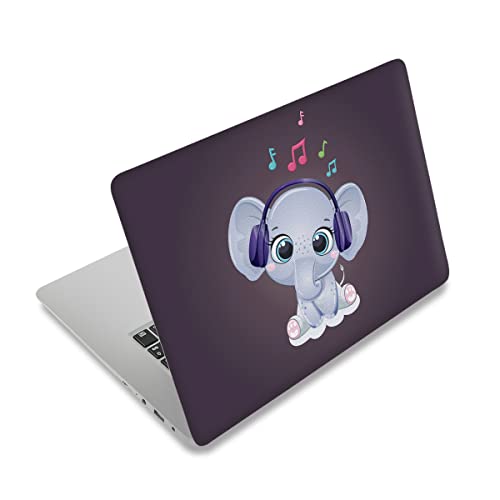 Image of 12.1 13 13.3 14 15 15.4 15.6 Inches Personalized Laptop Vinyl Skin Sticker Decal Universal Netbook Skin Sticker Reusable Notebook PC Art Decal Protector Cover Case (Elephant)