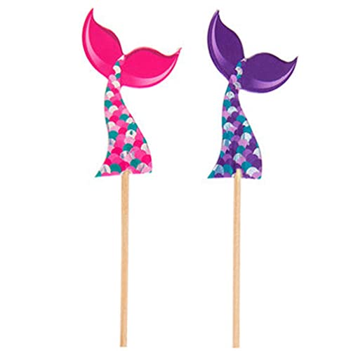 Craft Supply Mermaid Cupcake Decor - Decorate 24 Cupcakes With Mermaid Tail Picks! 1706787 0 #TOP1