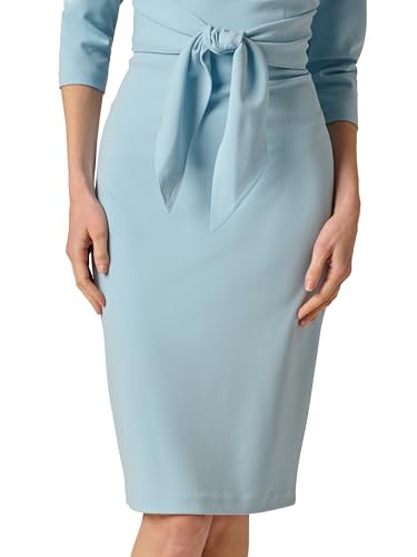 Image of Adrianna Papell Knit Crepe Tie Waist Sheath Dress