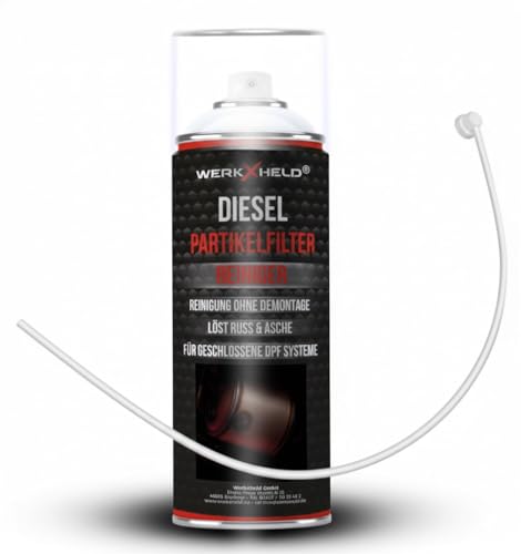 WerkXheld Dieselpartikelfilter-Reiniger Schaum 400ml | DPF Reiniger & Diesel Additiv | Systemreiniger für Dieselpartikelfilter, AGR, Injektoren & Katalysator | Effektive Reinigung mit Sonde