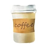 predolo Kaffeebecher-Kostüm Schaumstoff Kaffeekostümset Bequem Rollenspielkostüm für Erwachsene