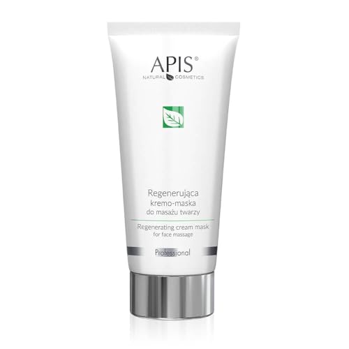 APIS Regenerating Cream Mask for Face Massage with Almond Oil, Shea Butter, Hyaluronic Acid, Hydromanil and Amino Acids | Regeneration, Hydration and Relaxation | 200 ml
