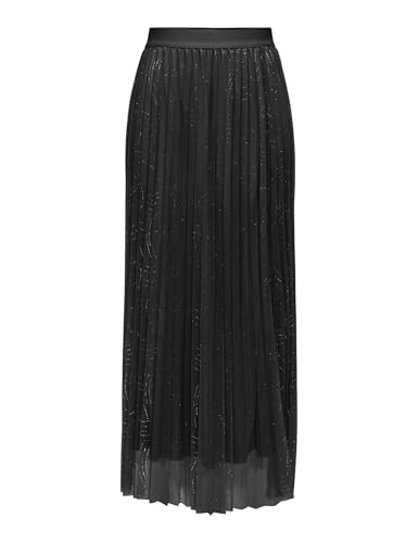 Jupe plissée à paillettes ONLY noire vêtement mode femme taille S