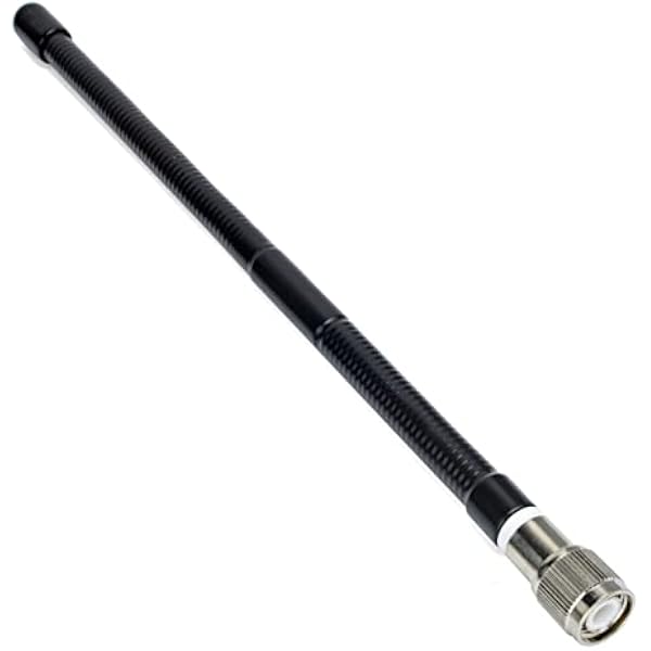 HYS Antena radiowa CB, złącze TNC 27 MHz, wysoki zysk, gumowa antena kompatybilna z President Randy-3, PNI Escort HP 72 radio ręczne