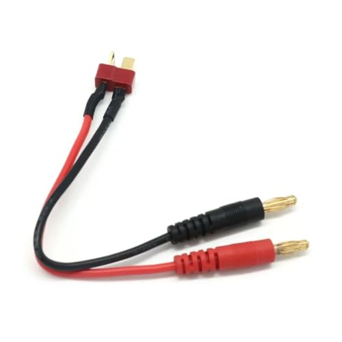 4.0mm �o�i�i�v���O - EC5 TRX XT30 XT60 XT90 T �v���O���@�\�[�d���[�h 200mm 14AWG �V���R�[�����C���[ 1 �{(4.0 to T - 16AWG)