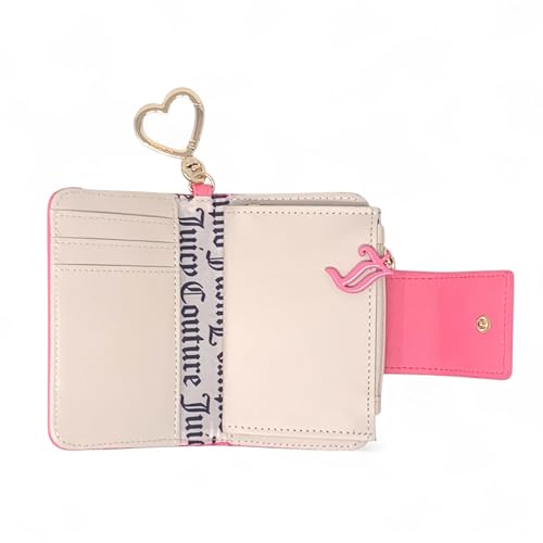 Juicy Couture Women's Tab Card Case Wallet with Keyring (Pink Lemonade)4