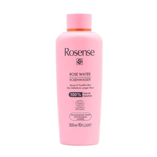 Rosense Rosenwasser 300 ml – feuchtigkeitsspendendes Gesichtswasser zur Gesichtsreinigung Gesichtspflege 100% naturrein vegan