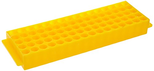 NeoLabLine Top-Rack Aus Polypropylen – 80 Plätze Für Reaktionsgefäße 1,5 & 2 Ml – Temperaturbeständig -80°C Bis +125°C, Autoklavierbar – Blau, 225x65x28 Mm