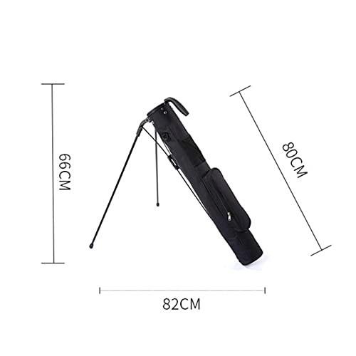 Deevoka Golf Stand Bag With Folding Bracket Handle Golf Clubs Support Holder Storage Case For Sport Accessory, Black #TOP4