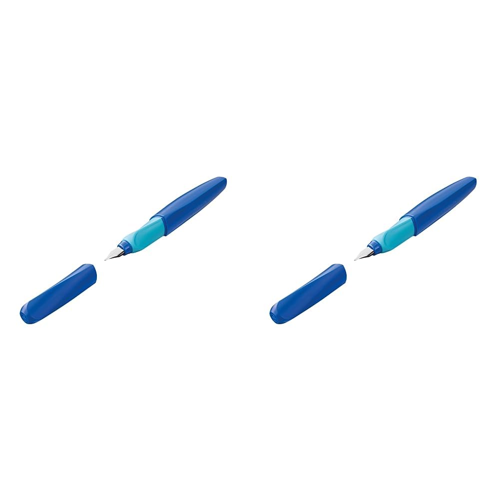 Pelikan Twist Penna Stilografica - Ergonomica Per Destrimani E Mancini, Pennino M, Inchiostro Blu Incluso