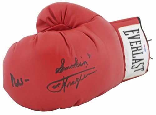 Muhammad Ali & Joe Frazier Signed Everlast Boxing Glove PSA/DNA #7A05939 - Autographed Boxing Gloves