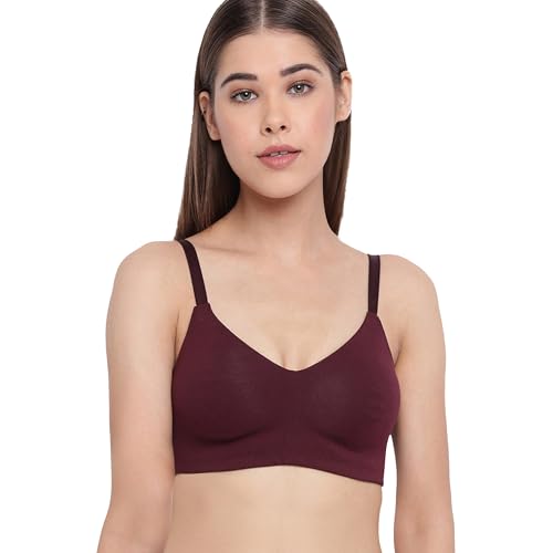Image of Enamor Women's Everyday Cotton T-Shirt Bra - Non-Padded, Non-Wired, Full-Coverage, Pinch-Free, Ultra-Smoothing Design
