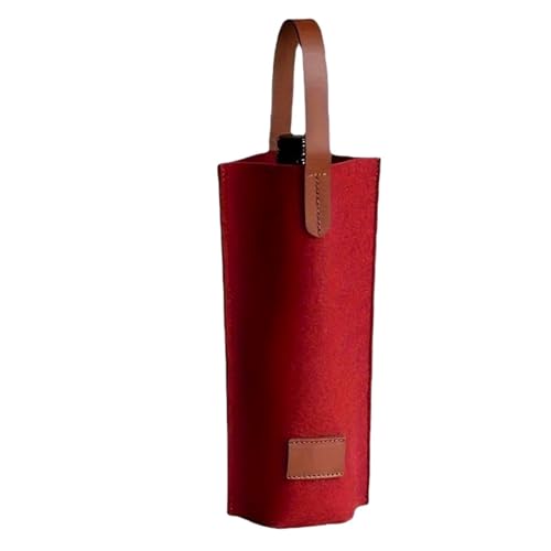 Bolsa de vino de fieltro reutilizable con diseño portátil multicolor