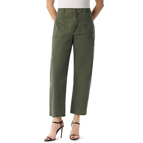 Jessica Simpson Women's Relaxed Barrel Zip Front Wide Leg Ankle Standard