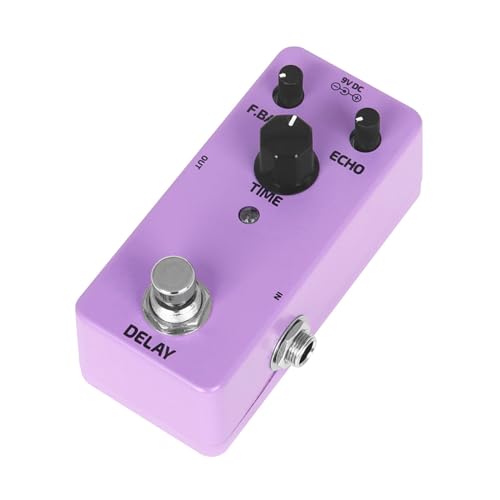 ミニギターディレイペダル交換 DC9V ミニシングルエフェクトペダルディレイギターエフェクトペダルエレキギターベース DC9V ミニシングルエフェクトペダルエレキギターアクセサリー