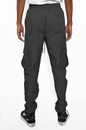 Weiv Mens Iridescent Cargo Jogger Fashion Street Wear Bottoms4