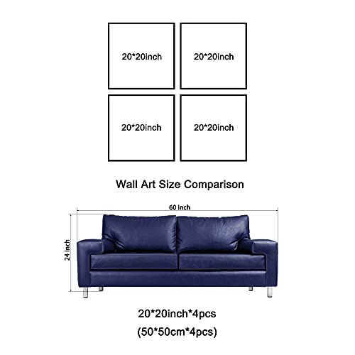 Wieco Art Warm Coffee Giclee Canvas Prints Wall Art Brown Bean Cup Pictures Paintings For Dining Room Kitchen Bar Home Decorations 4 Piece Large Modern Stretched And Framed Contemporary Food Artwork #TOP4