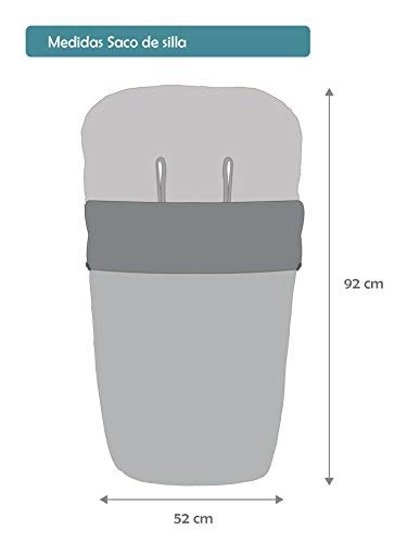 Saco de Bebé Universal Silla con Cubre Pies Polar, Desmontable con Cremalleras. Lavable a máquina. (Japón Chica)