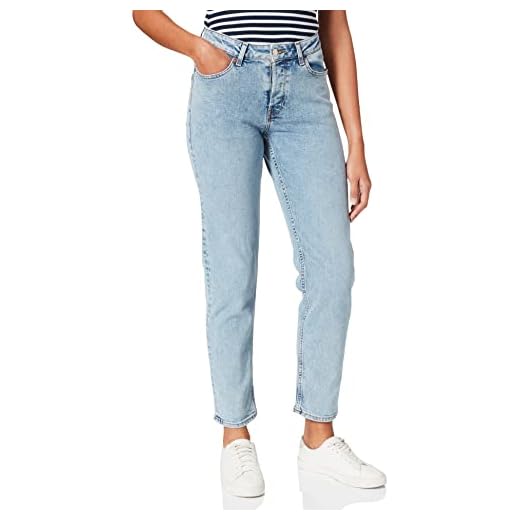 Jack & Jones Damen JJXX JXSEOUL STRAIGHT MW CC3003 NOOS Jeans, Light Blue Denim, 31/34
