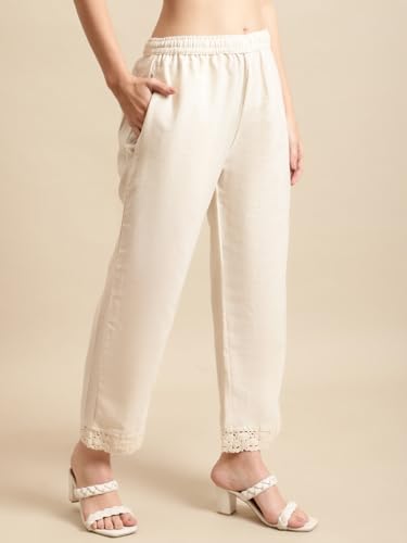 Image of Pistaa's Women's Regular Fit High Rise Palazzo