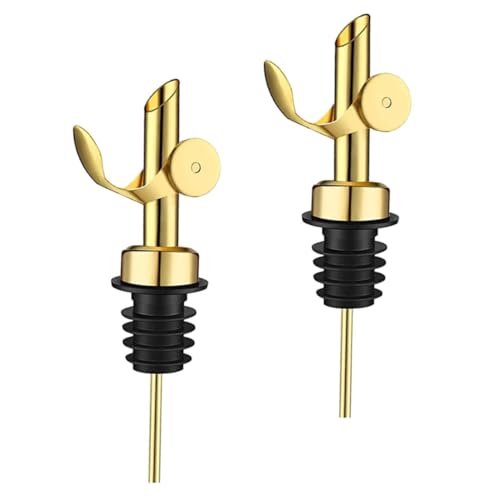 Opiniones de Tapones y vertedores para aceite - 5 favoritos. 43 ANDRESLAD 2 piezas Pzas Vertedor Aceite Acero Inoxidable Auto Flip Antigoteo para Botellas de Vinagre y Aceite Oliva Tapón Multifunción para Cocina