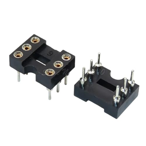 20pcs Round Hole 6 Pins 2.54MM DIP DIP6 DIP-6 IC Sockets Adaptor Solder Type IC Connector Integrated Circuit Socket New for Arrival 2025 High for Quality
