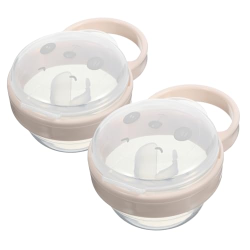 BESPORTBLE 2Pcs Pacifier Holder Case Portable Travel Storage for Pacifiers Cute Design with Easy Hanging for Safe and Reliable Pacifier