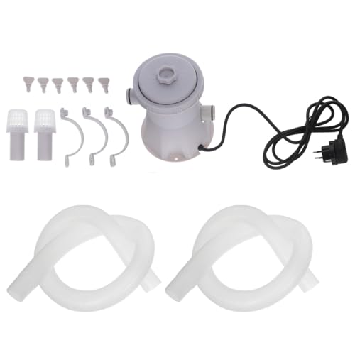 ROMISBABA Bomba de Filtración para Piscina con Filtro Depurador y Sistema de Circulación de Agua para Limpieza y Mantenimiento