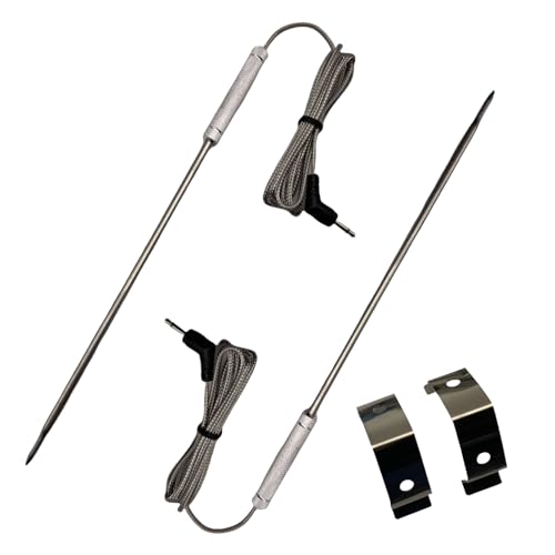 SenWellTempPro Upgraded Replacement Temperature Probe Compatible with Thermopro TP20, TP17, TP16, TP10,TP09, TP08, TP-08S, TP-07, TP06S, TP04, TP25, TP27, TP28, TP829, TP930. 2 5mm