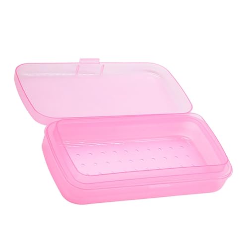 Uqezagpa Bandeja esterilizadora de uñas desinfectada para herramientas de manicura y equipo de salón con caja de almacenamiento de gran capacidad