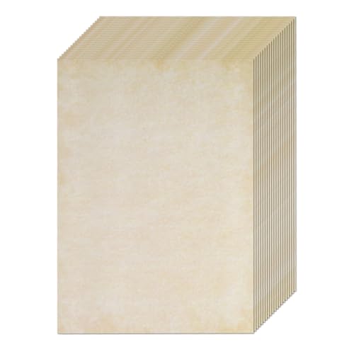 70 Fogli diCarta Kraft Antica, Carta da Lettere Vintage DIN