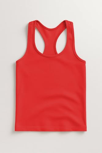 Image of Kurve Premium Girls Seamless Supersoft Wide Strap Comfortable Racerback Tank (Made with Love in The USA)