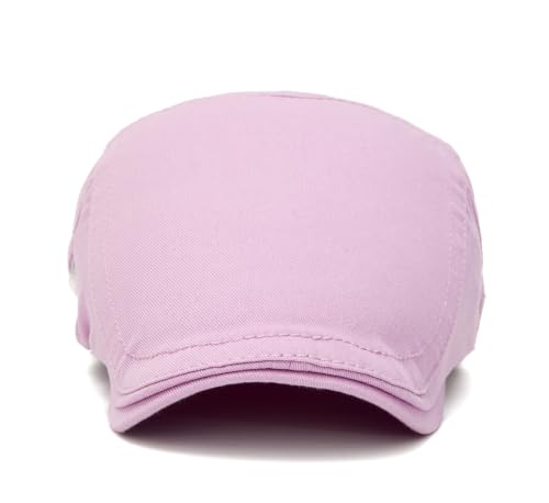 Image of Cotton Newsboy Cap,Breathable Ivy Gatsby Cabbie Beret Hat for Men's Women Driving Hunting Golf