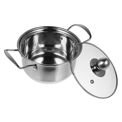 Casserole acier inoxydable avec couvercle faitout soupe