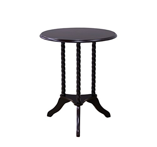 Frenchi Home Furnishing Round End Table, Espresso