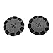 Omnidirectional Wheels, 4 Inches, 2 PCS with Metal Hub and Rubber Rollers, Industrial Robot Parts for Enhanced Mobility and Traction