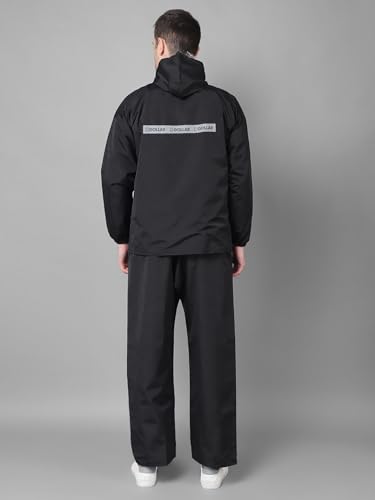 Image of Dollar Rainguard Men's PVC Full Sleeve Solid Reversible Sporty Raincoat Set With Adjustable Hood and Pocket