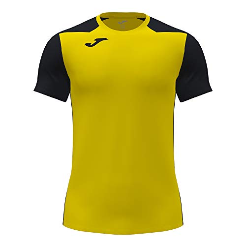Joma Hombre Camiseta, Amarillo-Negro, L