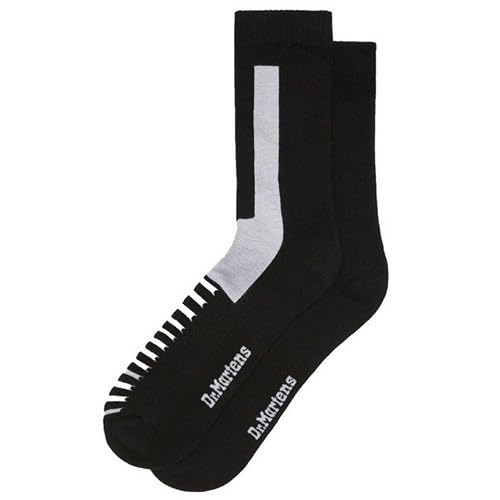 Dr. Martens Unisex Double Doc Sock White Organic Cotton Blend M/L