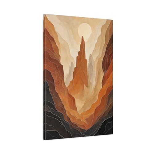 Toile paysage désert 24x36 impression d'art premium sur châssis