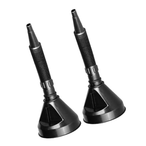 Amosfun 2pièces Entonnoir à Huile Pour Automobile Et Moto Entonnoir Flexible Avec Tuyau Pour Transmission Huile Et Autres Fluides