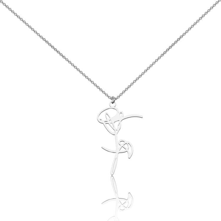 BAUNA Kpop Flower Necklace K-Pop Jewelry Korean Army Gift for Bangtan Army Fans