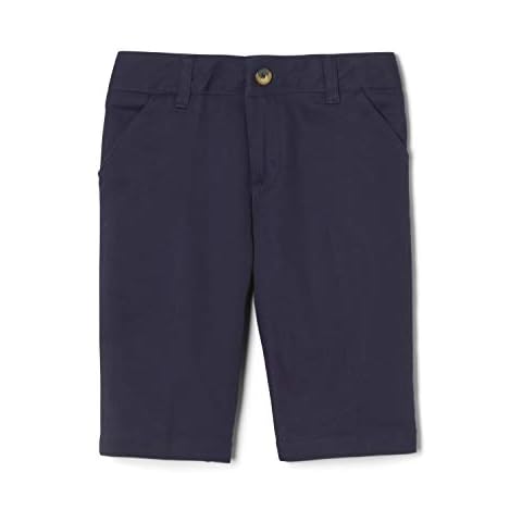 French Toast Women's Stretch Twill Bermuda Short, Navy Blue Cover