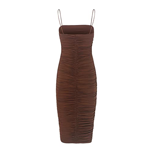 Robe rétro tempérament moulante mi taille avec manches longues